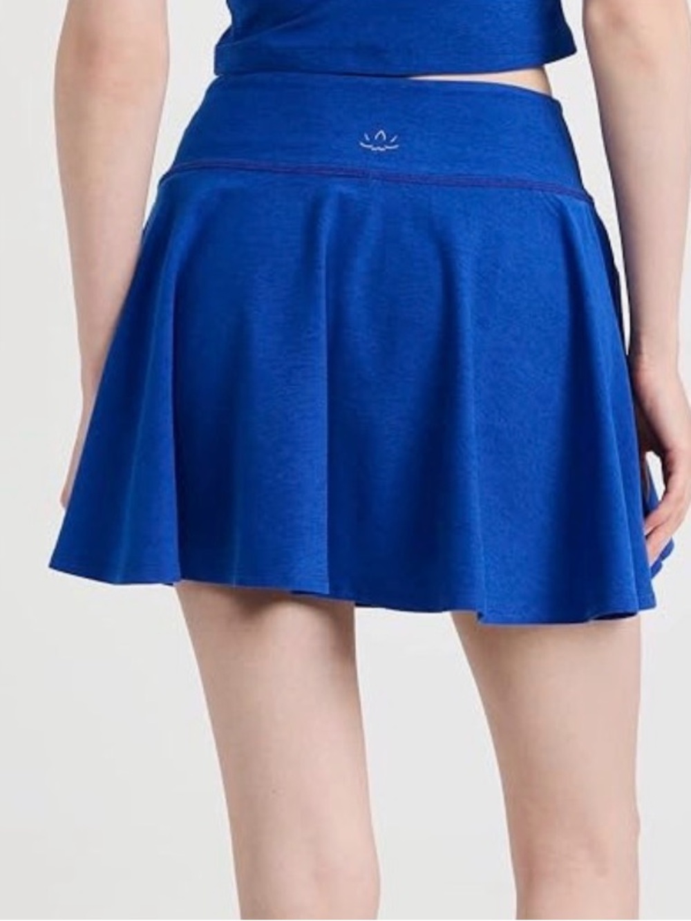 Beyond Yoga Spacedye Hot Shot Circle Skirt,Electric Royal Heather. Size M